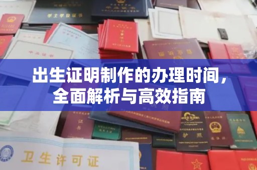 和龙出生证明制作的办理时间，全面解析与高效指南