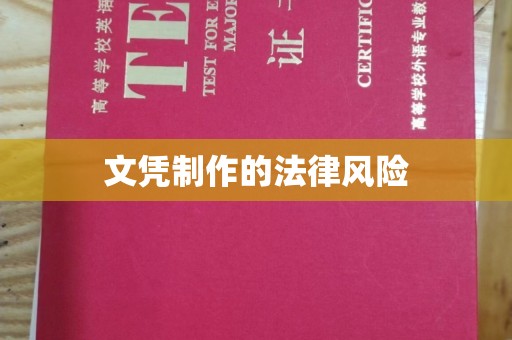 和龙文凭制作的法律风险